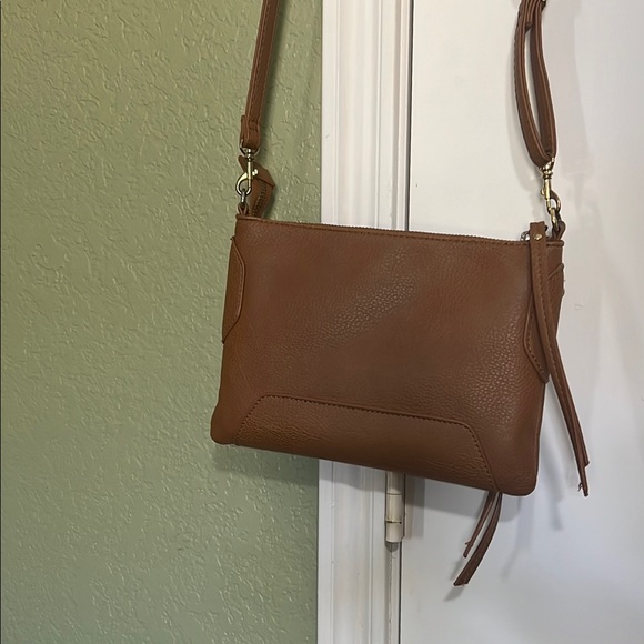 Tan Leather Crossbody Bag - Picture 2 of 8